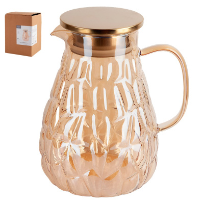 Кувшин 1800мл с крышкой фильтром (индивид.уп) бор.стекло (24)