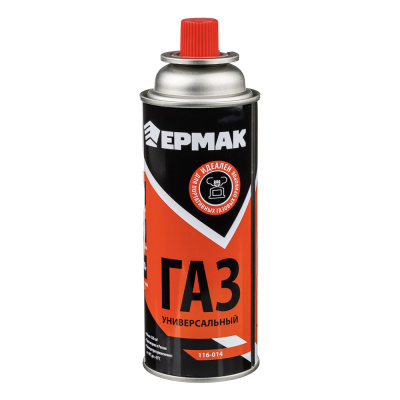 Газ для портативных плит, универсальный, метал. баллон 220гр,520см3 (1/12/12)