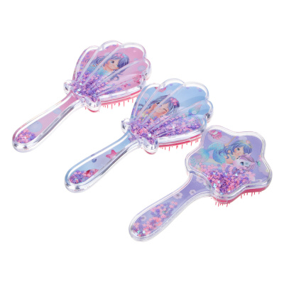 Расческа массажная детская, пластик, 19х9см/17х9см, 3диз, арт.2 ЮНИLOOK (12/12/120)