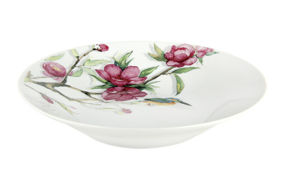 Тарелка 20см/450мл Магнолия суповая (фарф) (12/48)