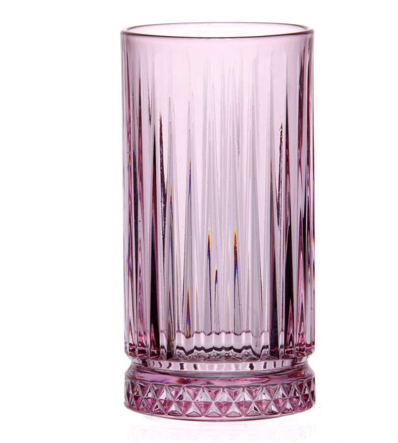 Стакан Энжой 445мл (розовый) стекло (12)