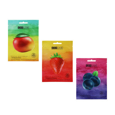 Маска тканевая для лица Суперфрукты 22 мл х 3шт, 3 вида (4/96)