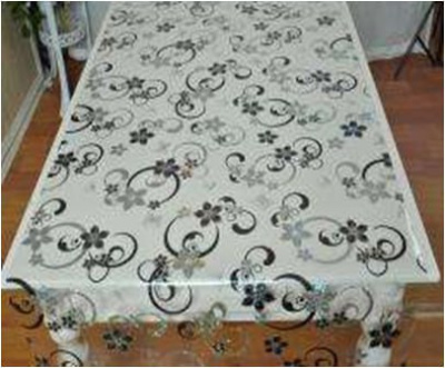 Клеенка ПВХ "ПРЕСТИЖ" прозрачн. с печатью 1,37м*20м (цена за 1м/min 20м)(1)