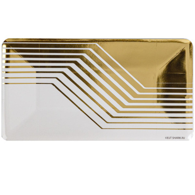 Тарелка фигурная Иллюзия 24х13см 6шт/G (12/144)