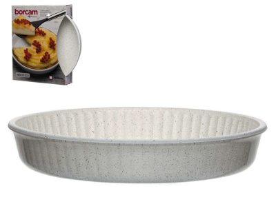 Форма Borcam 260мм 1.72л NON STICK CREAM круглая с АП п/уп (1/6)