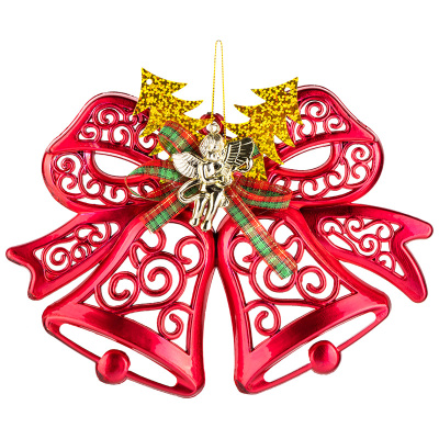 Украшение новогоднее 14*17,5см "Колокольчик" SYLD- 5023129 (пласт.полиэст.)(1/36/360)