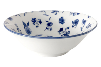 Салатник 17см 600мл "Blue calico" фарф. (12/48)