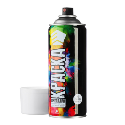 Краска-аэрозоль 400мл ЕРМАК белая/глянец01(9001/40) (1/4/12)