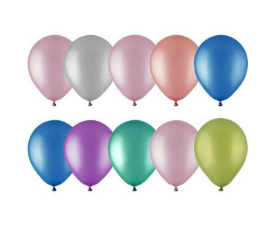Набор шаров "Хром", микс цветов, 10шт (12/600)
