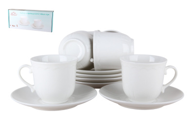 Набор кофейный 140мл 12пр Aria п/уп (фарф.) (1/12)