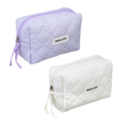 Косметичка стеганая дутая Килт, 100% ПЭ, 17х12х8см, 2 цв ЮL (4/4)