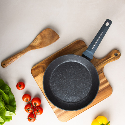 Сковорода литая d24см, АП мрамор, индукция SATOSHI Гардан (1/6)