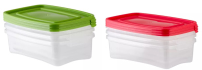 Набор контейнеров 3шт "Каскад" (прям) 0,7л пласт.(18)