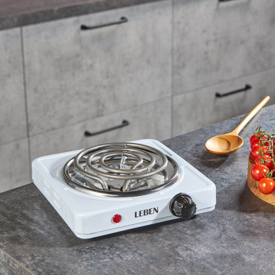 Плитка электрическая одноконф. 1000Вт нагр. эл. спираль d14см LEBEN (1/12)