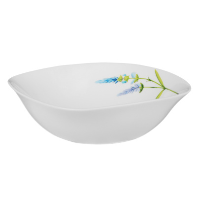 Салатник 16,5см 400мл опаловое стекло, Касия квадр.форма, MILLIMI (6/48) 