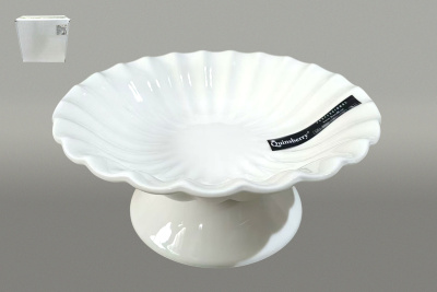 Блюдо на ножке 21.5x21.5х10см (фарф) (1/12)