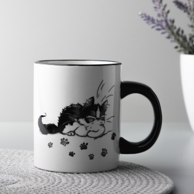 Озорные коты Кружка, 300мл, керамика MILLIMI (1/60)