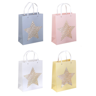 Пакет подарочный из высококач. бумаги, 32х26х12 см, 210 г., 4 диз, арт.5 (12/12)