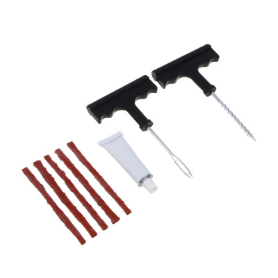 Набор для ремонта бескамерных шин №2: клей, 5 жгутов, T-инструмент (1/24)