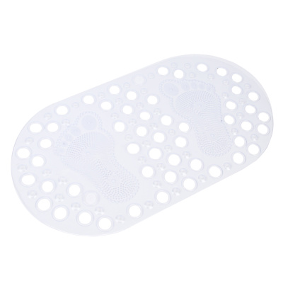 Коврик в ванну, противоскольз, ПВХ, 66,5x35,5 см, Стопы, белый VETTA (1/50)