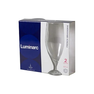 Набор бокалов 620мл 2 шт для пива ФРАНЦУЗСКИЙ РЕСТОРАНЧИК (1/4)