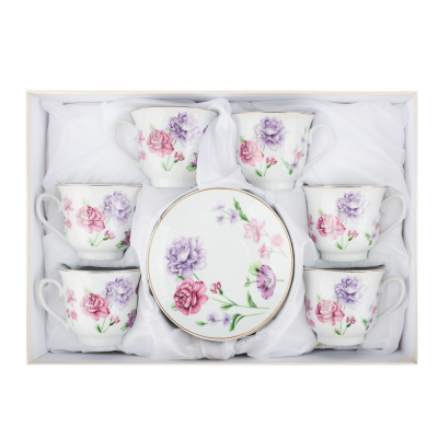 Набор чайный 12 пр., 220мл, 14,5см, фарфор Полевые цветы MILLIMI (1/8)