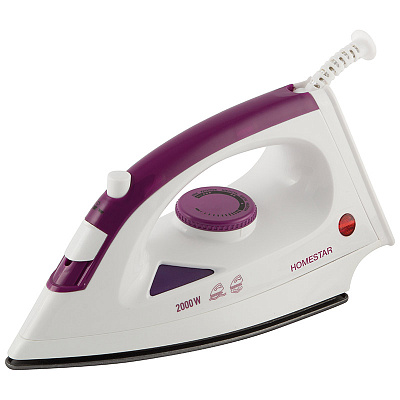 Утюг 2000Вт HOMESTAR белый пар, тефлон подошва (1/12)