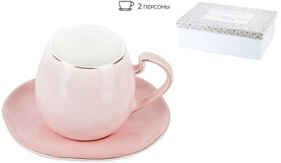 Набор 4 пр. "5th Avenue. Alissa" (2 персоны) v=280мл (подарочная упаковка) фарф. (1/12)