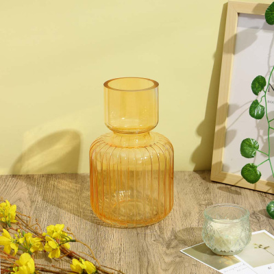 Ваза декоративная стеклянная, 14x25 см, арт.06.07-14 (1/24)