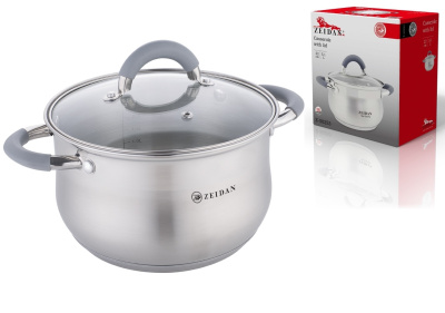 Кастрюля 5,1л комбинир.полир, силик/руч, ст/кр, капс дно п/у (нжс) (6)