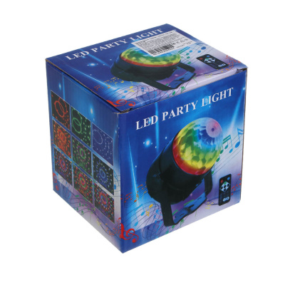 Светильник-проектор "Галактика", 9.3х10.3см, 3LED, RGB, 7 реж, USB (1/1)