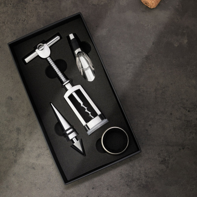 Набор для вина, 4пр., 22х12х4,3см, нерж.сталь (1/60)