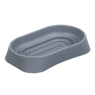Мыльница, пластик, 13x7,5x2 см, серый VETTA (6/6)