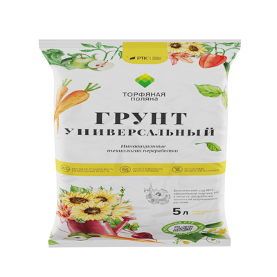 Грунт универсальный Торфяная поляна 5л (1/408)