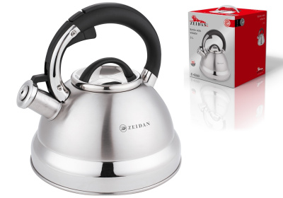 Чайник 3,0 л со свистком, 3-x слойное капсул. индукц.дно,курк.механ.,фикс.комб.ручка,п/у (нжс) (6)