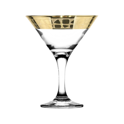Набор 6 бокалов д/мартини 190 мл с узором "Бриз" п/у (1/4)