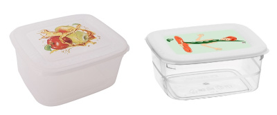 Контейнер "Классика" 0,6л с декором IML для СВЧ и хол (1/32) 