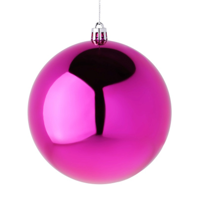 Шар 10см пластик, фуксия СНОУ БУМ (1/72)