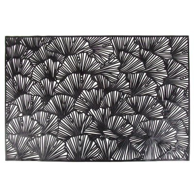 Салфетка сервировочная (плейсмат)  "Аjouré" (черная) 45*30см. (min4) (упаковочный пакет)(4/180)