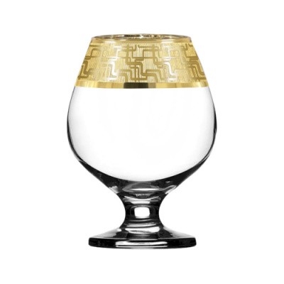 Набор 6 бокалов д/бренди 400мл с узором "Арт-деко" п/у (1/4)
