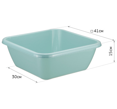 Таз 17 квадратный Морская волна (1/10)