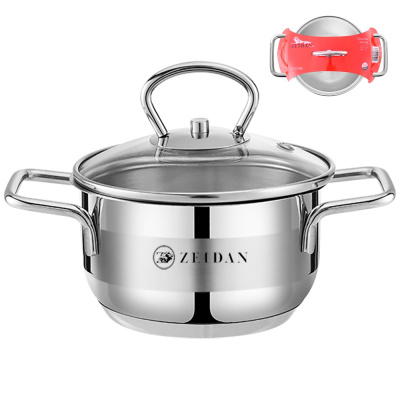 Кастрюля 1,0л ст/кр,3-х слойн.капсул.дно, п/у (нжс) (1/12)