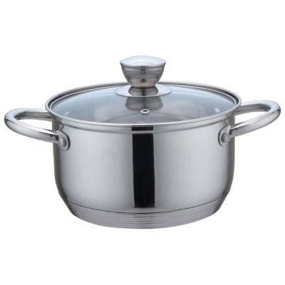 Кастрюля 6,1л De Luxe ст/кр, капс.дно (нжс) (6)