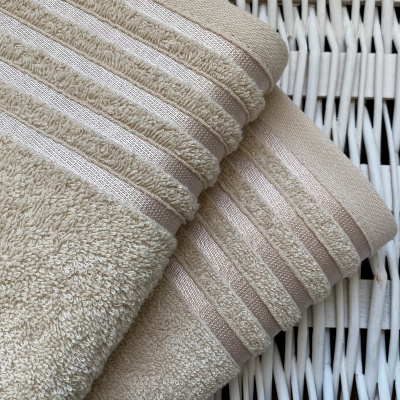 Полотенце махровое ГАРМОНИЯ 40х60, 400гр./м2, кремовый (1/10)