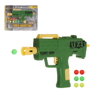 Бластер с шариками, PP, 29х3,5х23 см, 2 диз ИГРОЛЕНД (1/72)