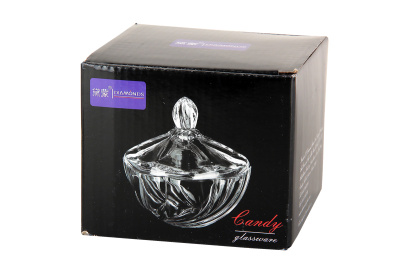 Ваза с крышкой h105 "Горный хрусталь" п/у (1/36)