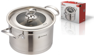 Кастрюля 2,1л,ст/кр с метал.окант.,3-х слойн.капсул.дно, п/у (нжс)(6)