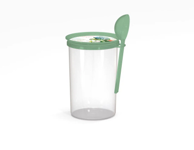 Банка для сыпучих продуктов с ложкой Гармония 0,7л (1/30)