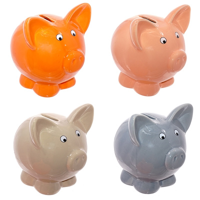 Копилка "Свинка" L12 W10,5 H12,6см (4в) (керамика) (4/36)