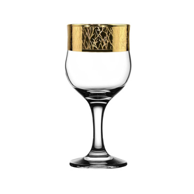 Набор 6 бокалов д/вина 240мл с узором "Флора" п/у (1/4)